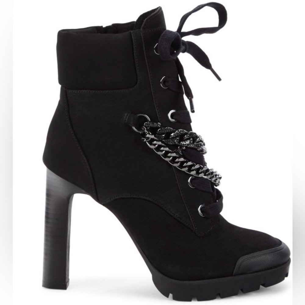 Viviana Chain Lace-Up Boots